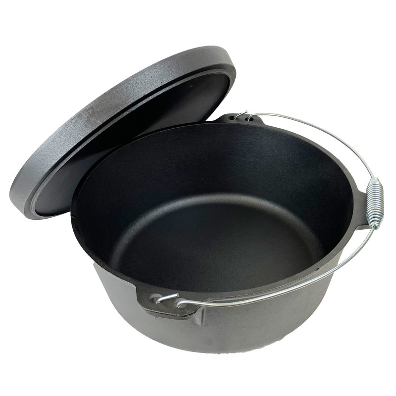 Cocotte en fonte ronde avec couvercle Cuisiland, 12 pte