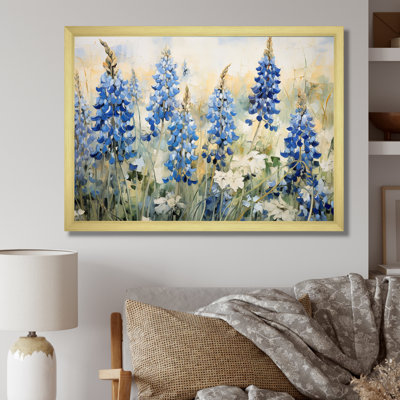 "Blue Bonnets Field Tranquility IV", reproduction d'art sur toile