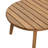 Ensemble de causeuse d'extérieur en bois d'acacia avec côtés en corde avec coussins et table basse