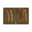Pheasant Feathers Vegan Leather Rectangle Pebble Placemat-1069368262