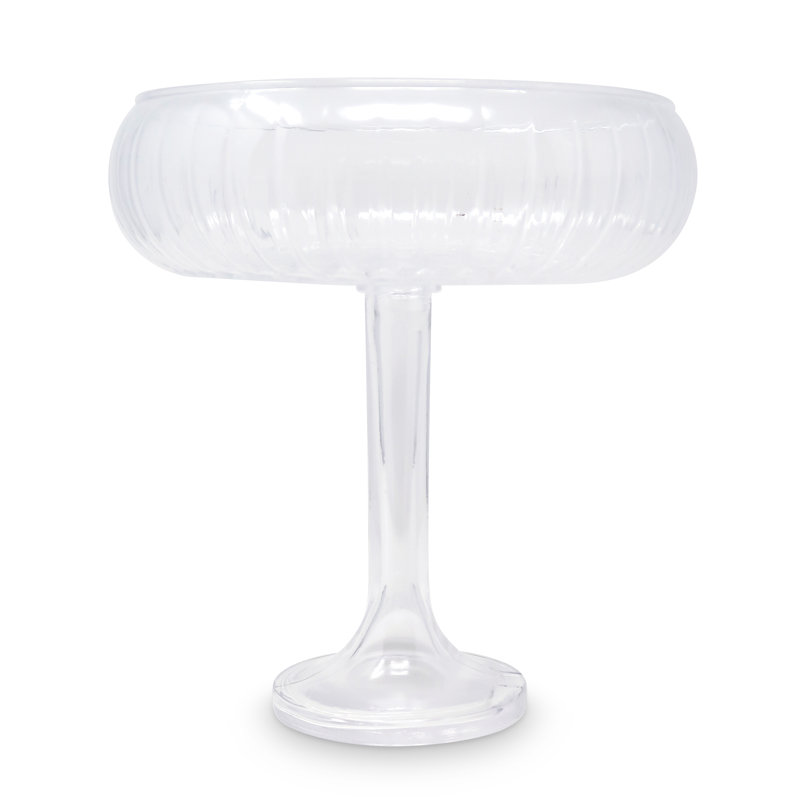 Liscio Ottico - Round Stemmed Salad Bowl