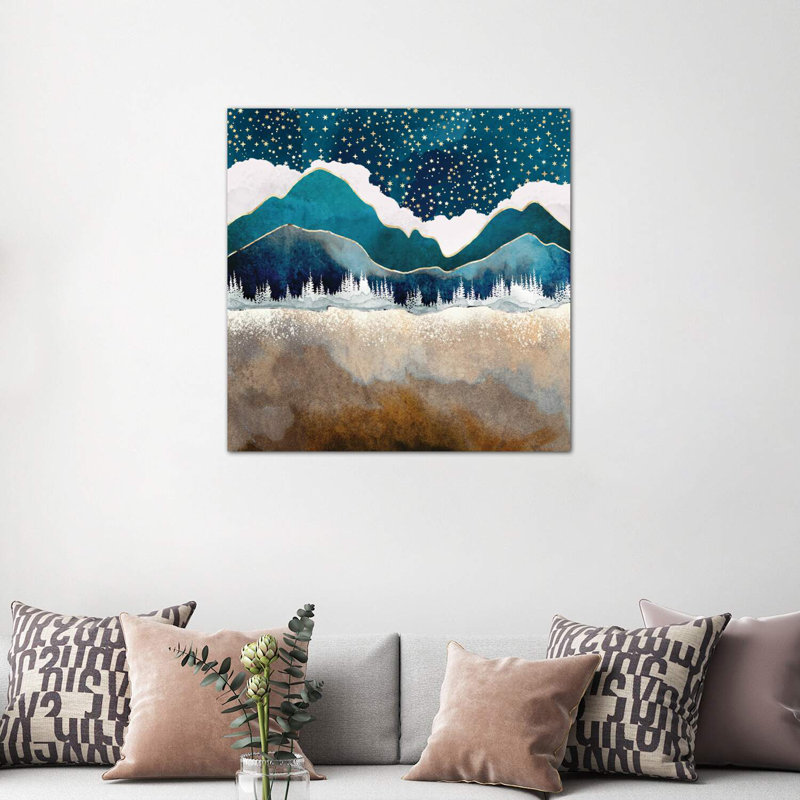 Fin de l'hiver - Imprimé, Toile tendue, H 37 po x l 37 po x P 1,5 po