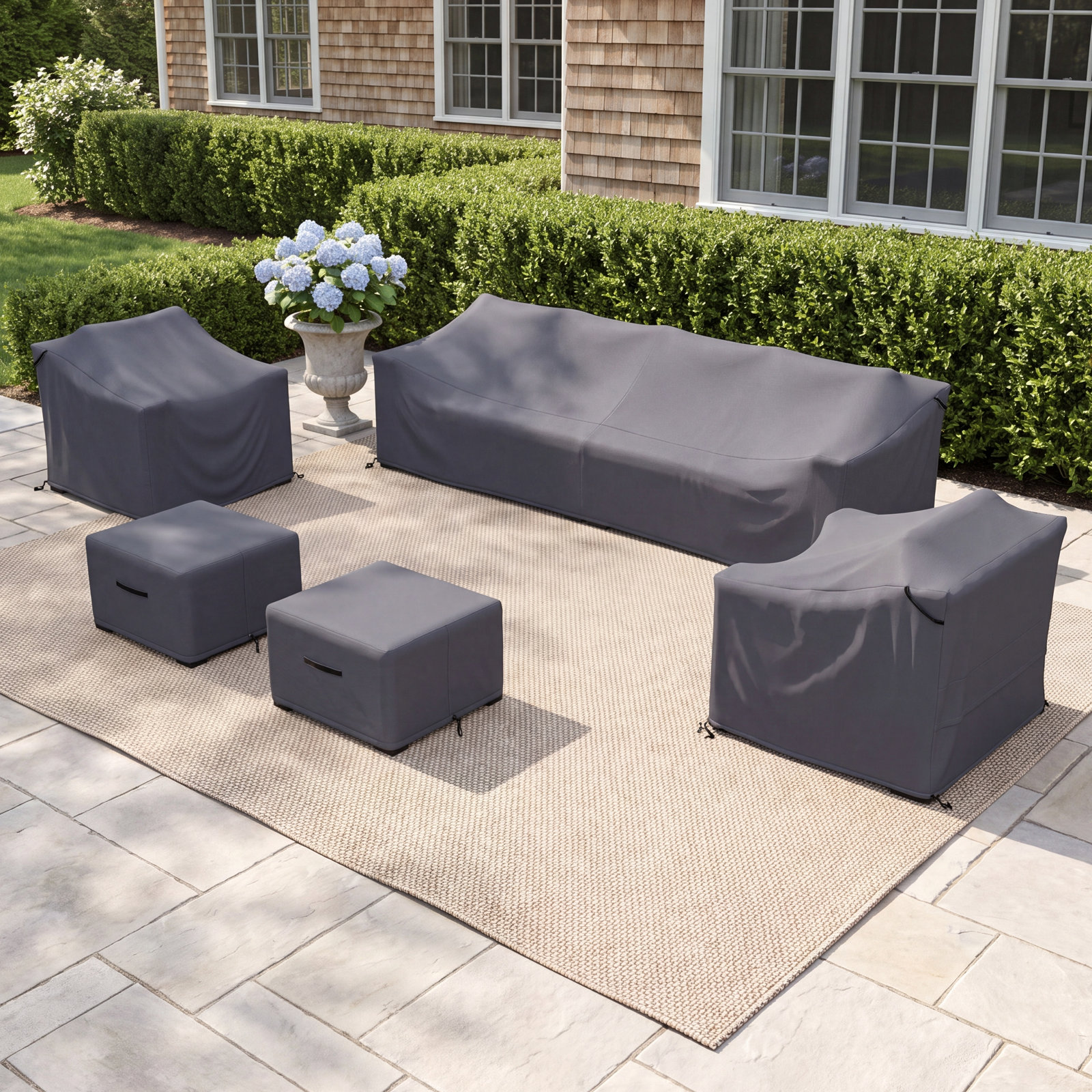 Wicker Patio Conversation Set Cover