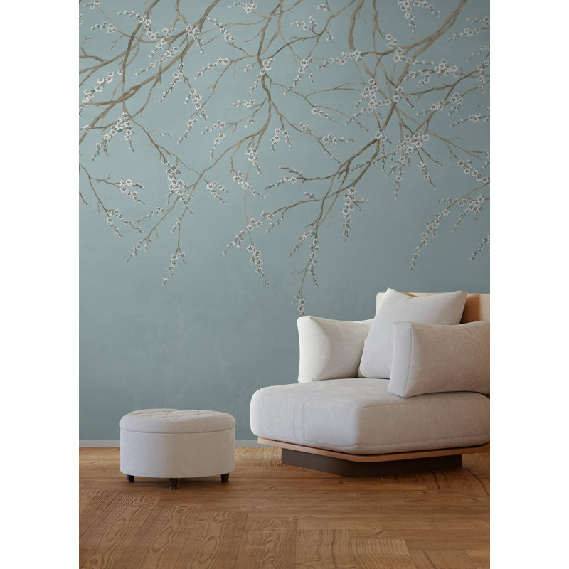 Murale bleue Hanami