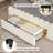 Upholstered Velvet LED Kids Bed with Drawer and Adjustable Headboard-121932569-121932570
