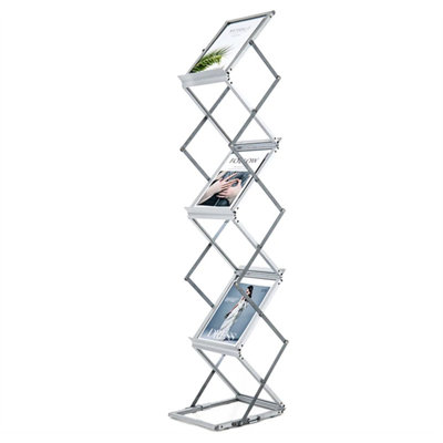 Aluminium Free Standing Magazine Rack