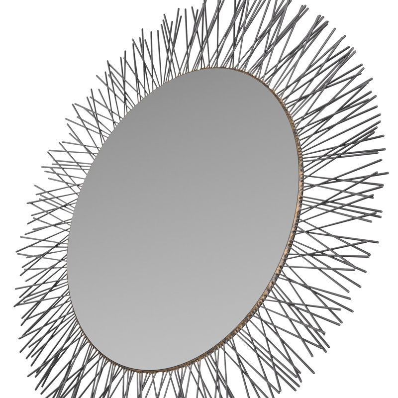 Ziggy Round Iron Mirror
