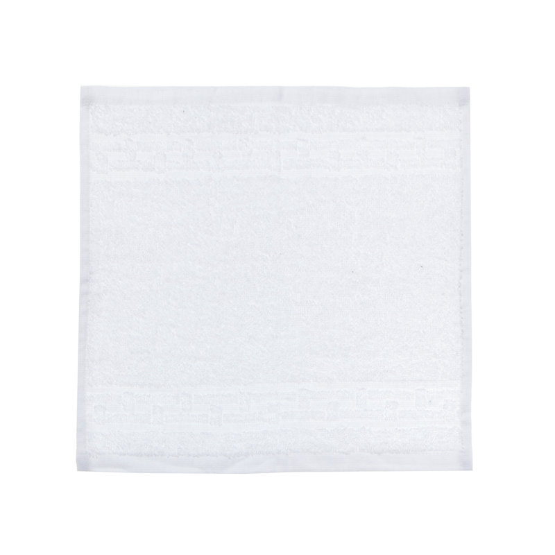 Cotton Blend Washcloth, White