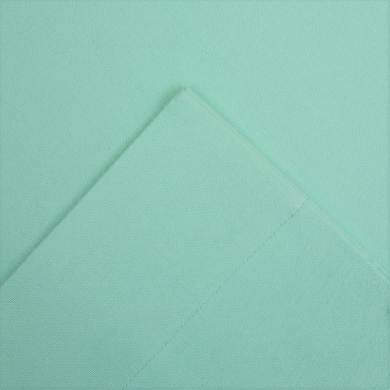  Ensemble de draps 100% flanelle de coton, Lagon, Ensemble de draps pour lit double + 1 drap-housse 