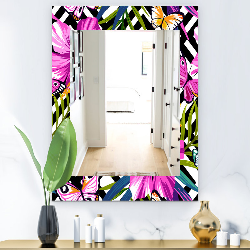Miroir de salle de bain/meuble-lavabo fleur 46, H 39,4 po x l 29,5 po