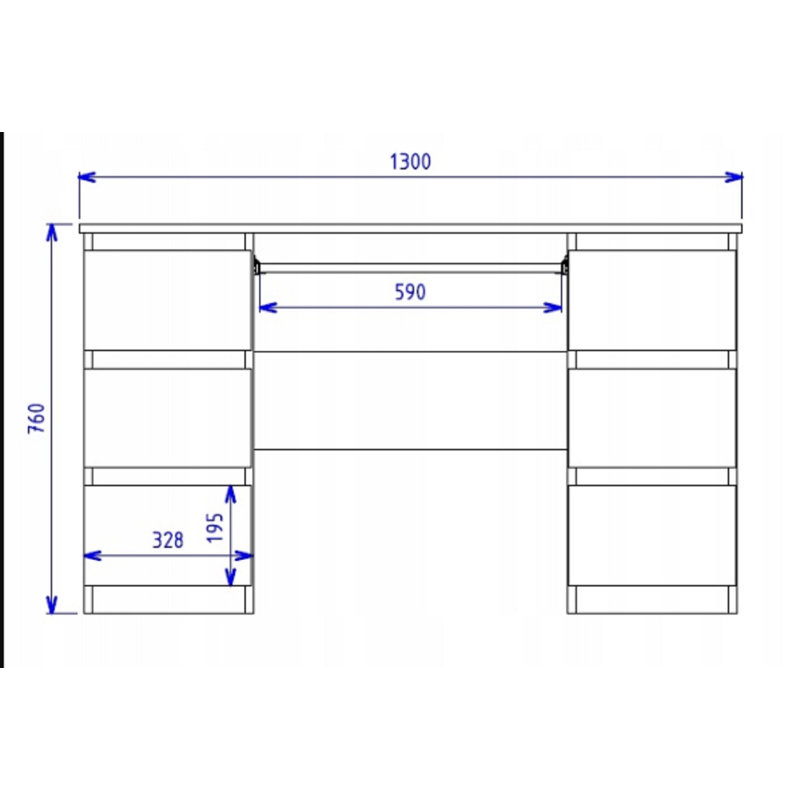 Laverton Computer Desk, Matte White
