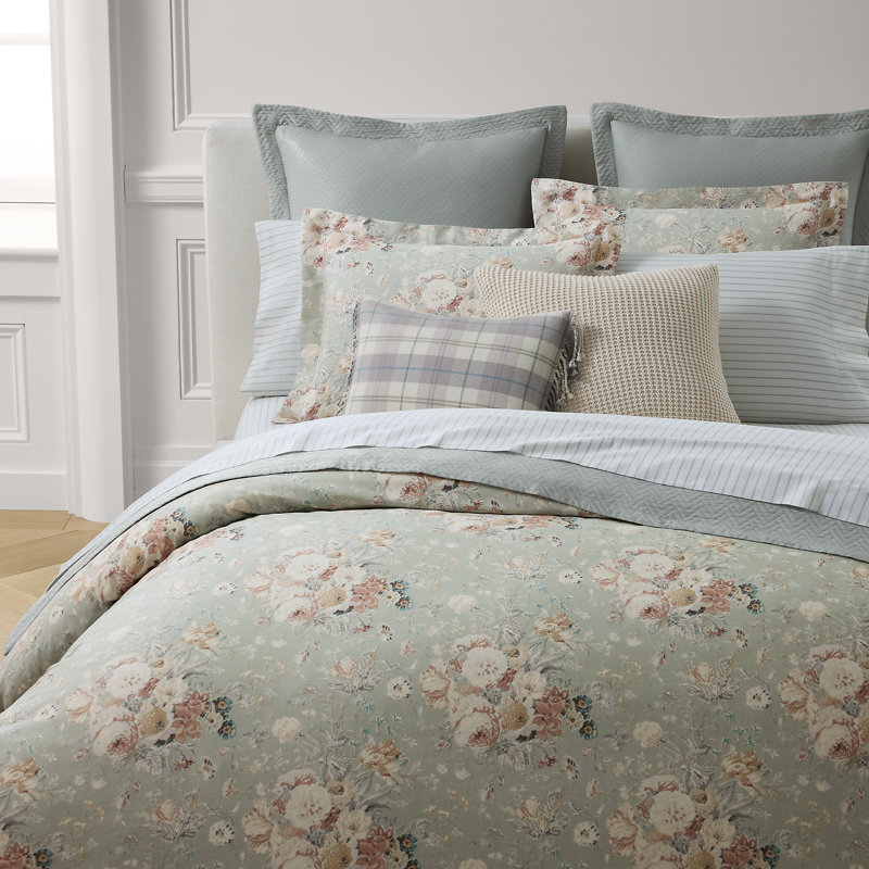 Gwynne Sage Duvet Set, Full Duvet Cover  + 2 Standard Shams