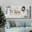 «Folk Snowman Forest Collection», toile tendue avec châssis de qualité supérieure - prête à être accrochée-1352184076