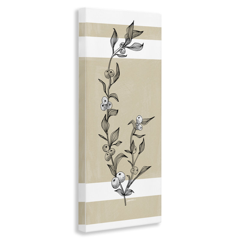 Art mural sur toile Sweet Orange Branch par Leeza Hernandez, H 30 po x l 13 po
