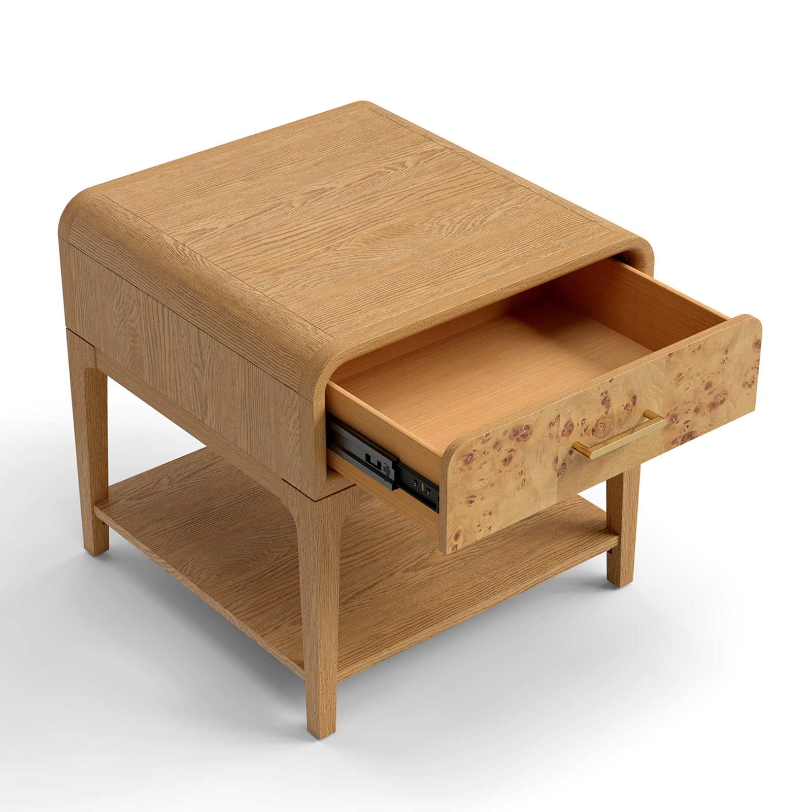 Sixto 24" End Table, Brown
