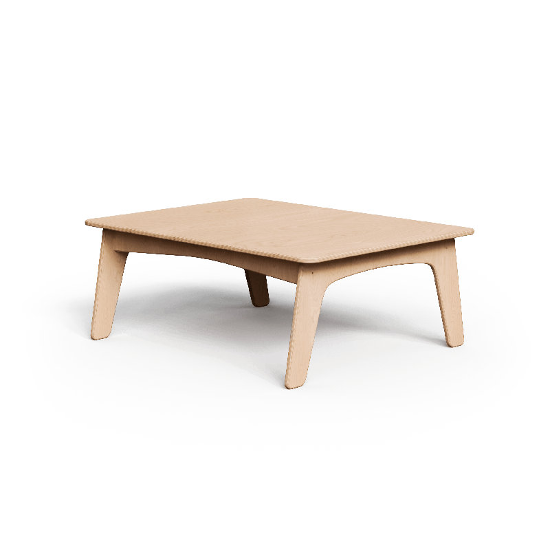 Table rectangulaire Montessori, H 18 po x L 48 po x l 36 po