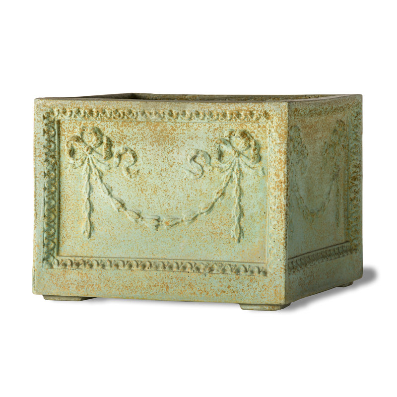 Oscoda Handmade Pot Planter, Small, Bronze Verdigris