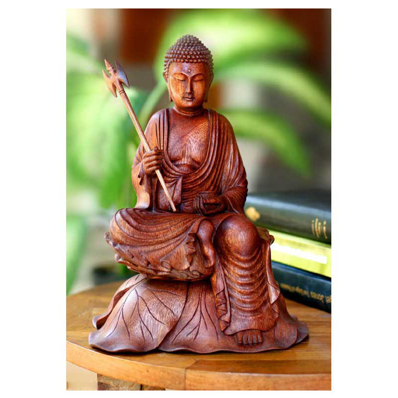 Buddha's Journey Wood Figurine