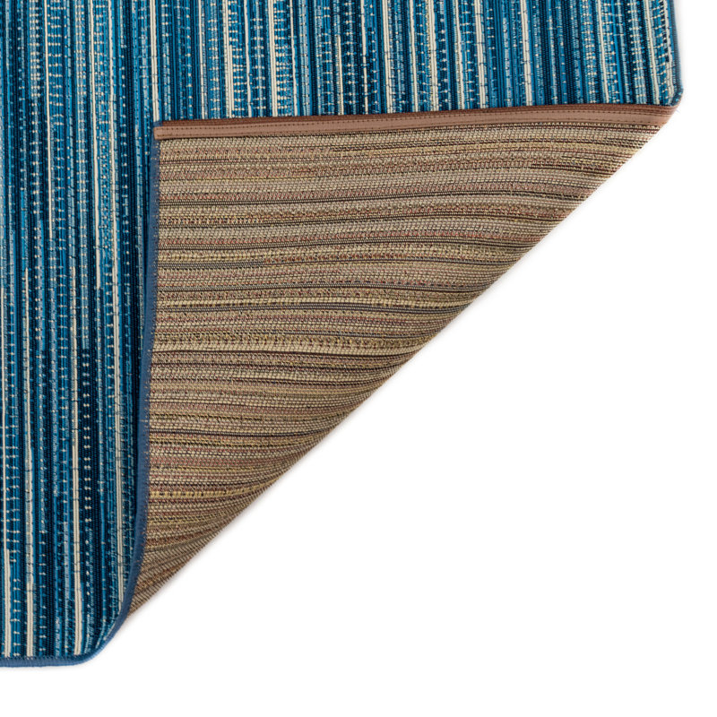 Acima Striped Indoor / Outdoor Rug, Rectangle 4'10" x 7'6"