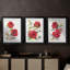 Hibiscus Glow I - impression encadrée sur mesure de qualité supérieure - 3 pièces-644841826-644841828