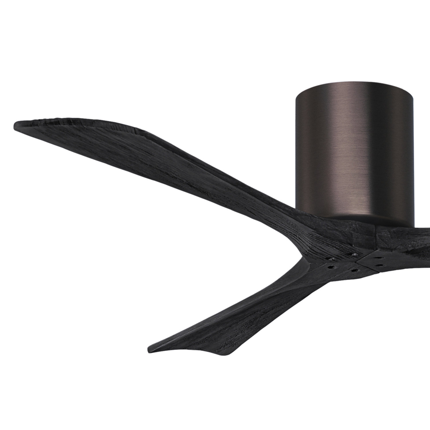Olivier Ceiling Fan, Brushed Bronze, 52", Matte Black