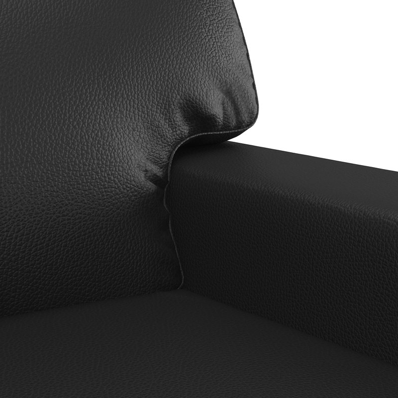 78'' Faux Leather Sofa, 31.5" H x 37" W x 30.3" D