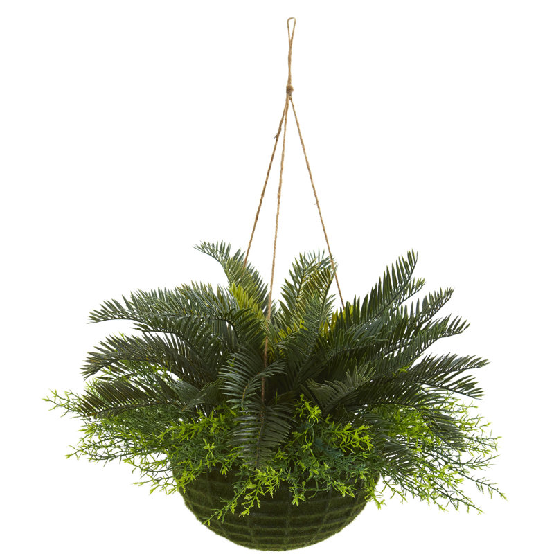 Plante de feuillage artificiel 13" en panier