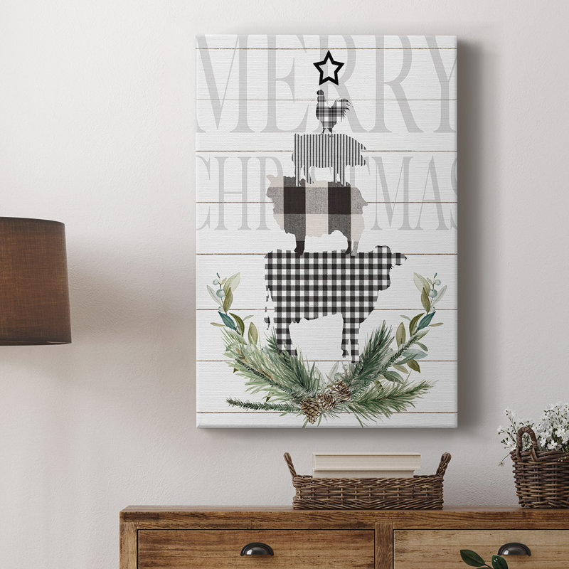 Arbre de Noël campagnard Merry - galerie Cavas sur mesure, H 18 po x l 12 po