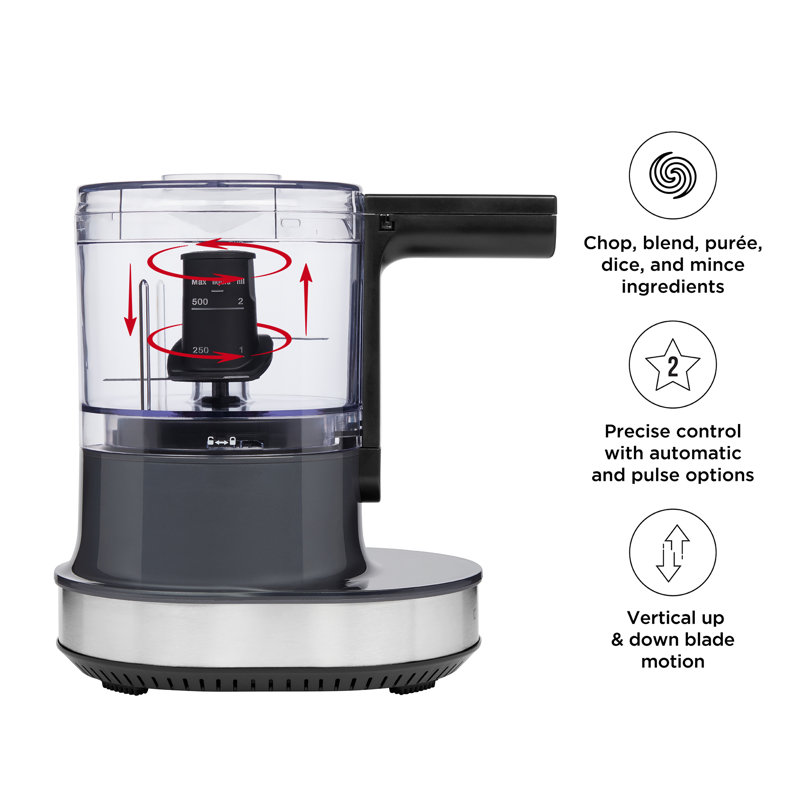 Hachoir et mélangeur 4 tasses Chefman Electric, Gris