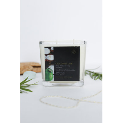 Coconut Lime Scented Jar Candle