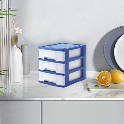 Étagère de rangement à tiroir pour tiroir de bureau en plastique avec rangement de bureau