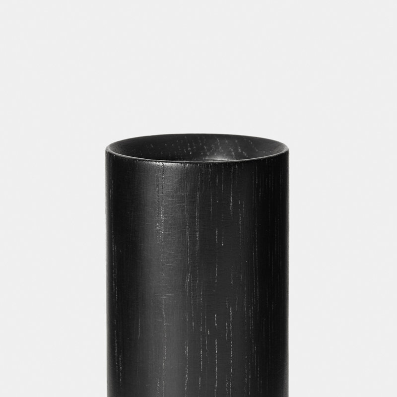 Knuckle Table Lamp in Walnut With Voronoi-I,  Blackened Oak
