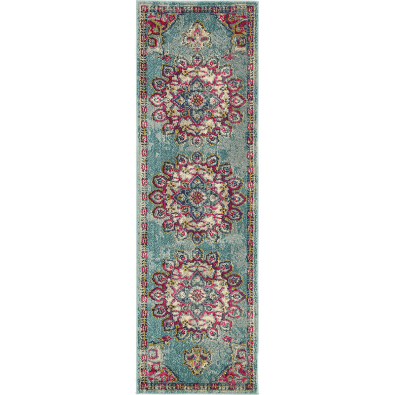 Colfin Washable Oriental Indoor Rug, Runner 2'2" x 6'9"