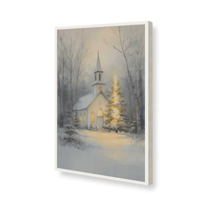 «Silent Night Glow», reproduction d'art, 11 po x 14 po, Blanc opaque