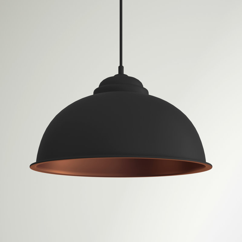 Sara 1 - Light Dome Pendant, Black