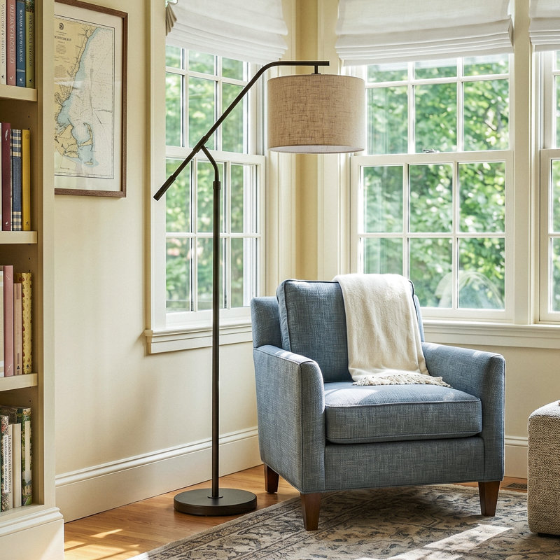 60'' Arched Floor Lamp, Black