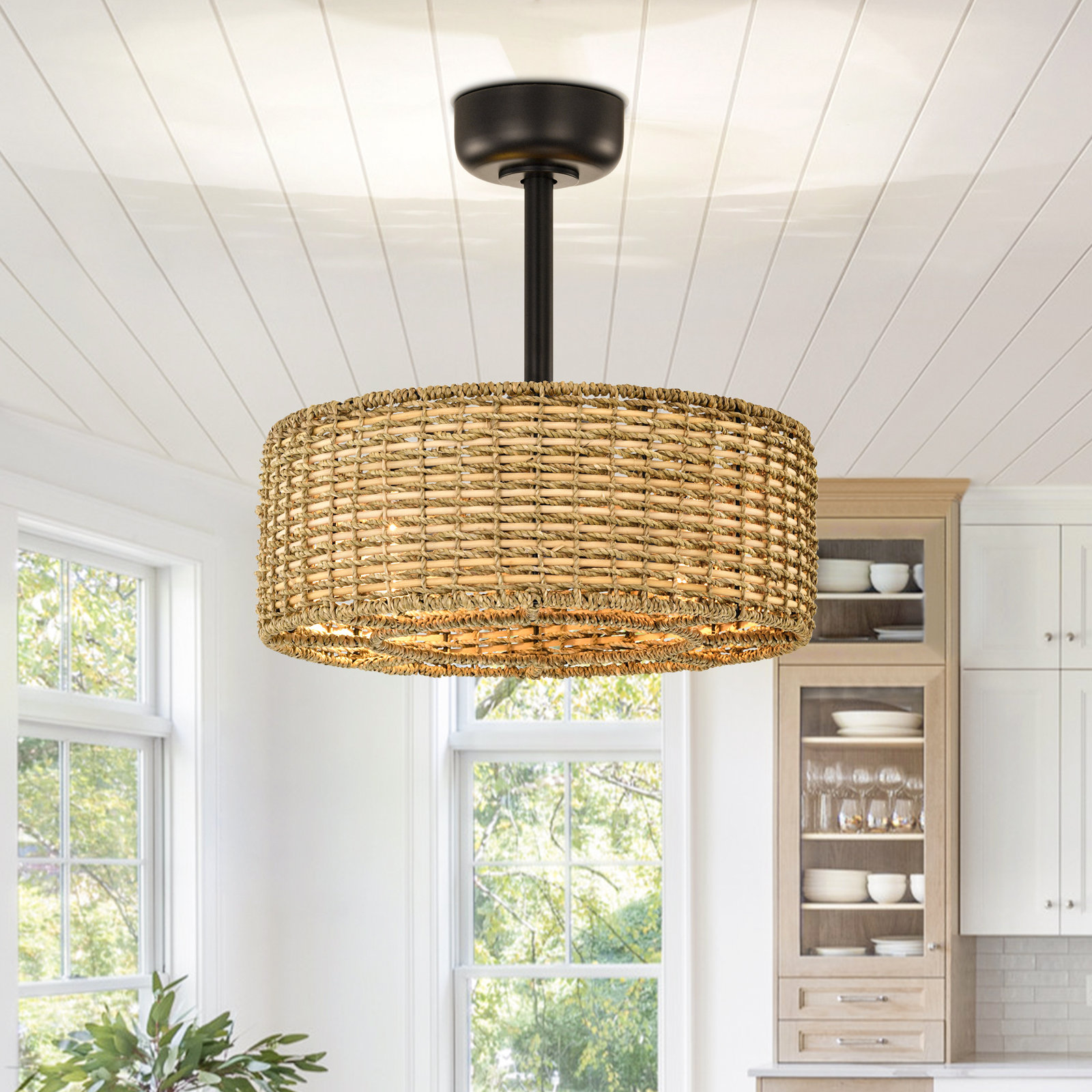 Barbre 12" Ceiling Fan with Light Kit