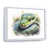 White Floater Framed