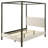 Sybill Vanilla Upholstered Canopy Bed-864751044