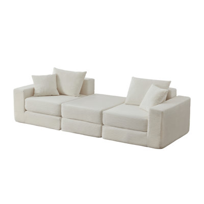Cozy Modular Sofas, Foam And Spring Build, Modern L-shape For Small Spaces