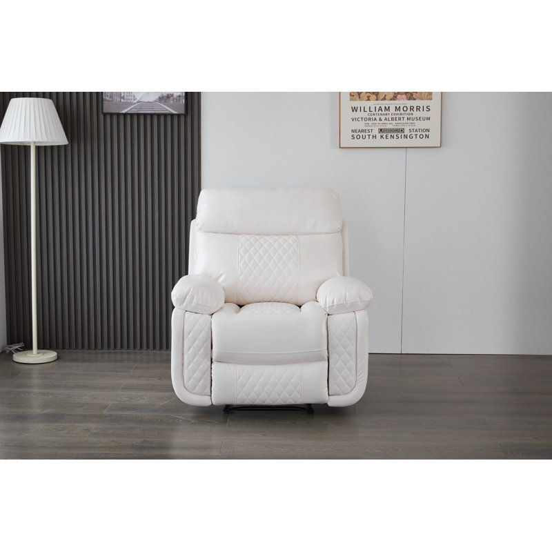 Billington 39.8" Wide Recliner Chair, White