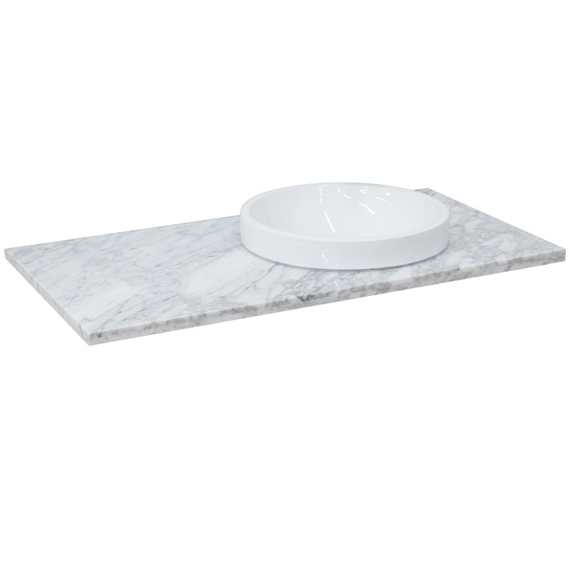 Plateau de meuble-lavabo simple 43 po avec lavabo