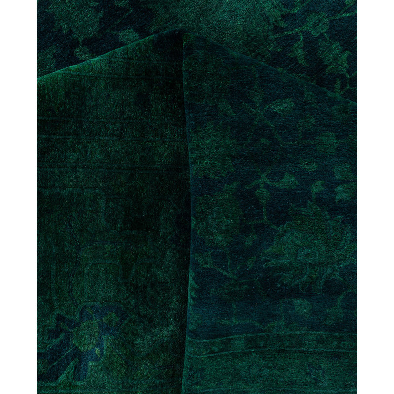 Overdyed One-of-a-Kind 12' 0" X 17' 6" Hand Knotted Area Rug