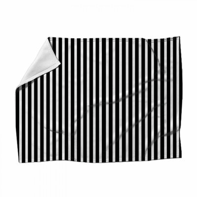 Stripes Fleece Throw Blanket - Pattern Throws for Sofas or Beds