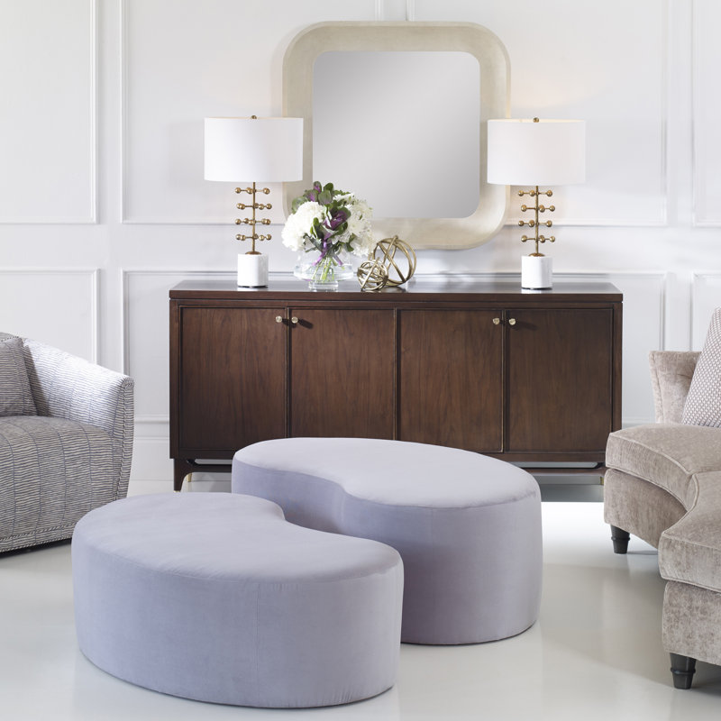 Balance Upholstered Ottoman, Venice Linen