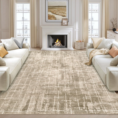 Tapis de maison de campagne délavé traditionnel lavable doux pour chambre à coucher Tapis de sol intérieur pour bureau à domicile Maison Décor Vintage Salon
