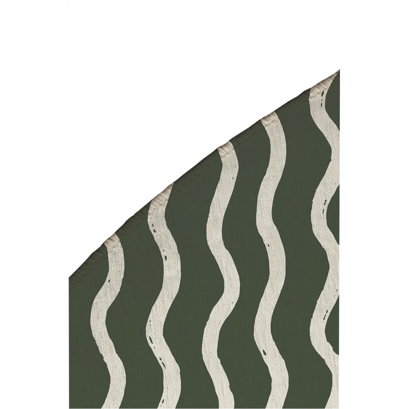 Tapis d'extérieur antidérapant Wiggle Row, Rond 5 pi