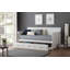 Lit de jour simple sans couchette Debellis, lit d'invité, lit plat, cadre de lit-99335356
