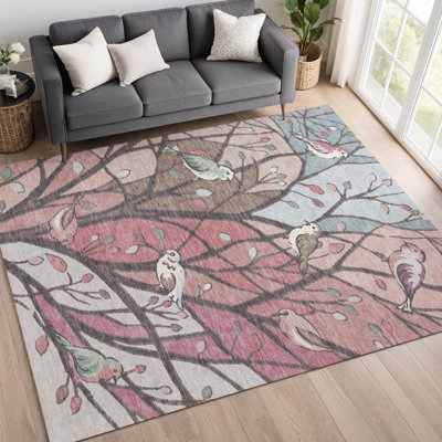 Tapis botanique intérieur / extérieur lavable à la machine Chantille ACN2336