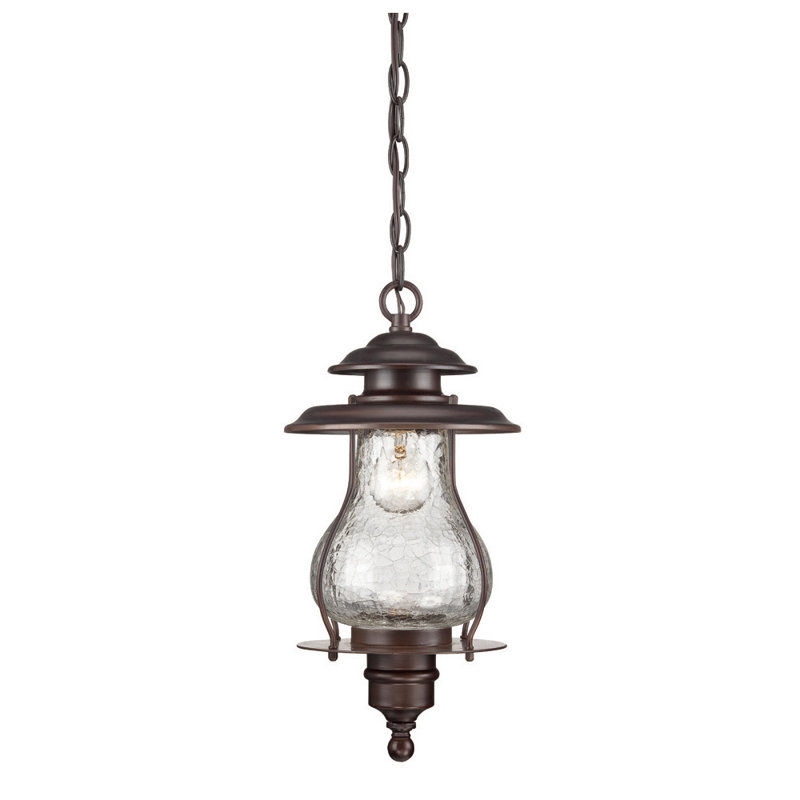 Derick Outdoor Hanging Lantern, Architectural Bronze
